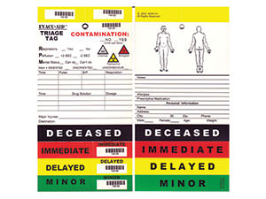 EVACUAID Triage Tags