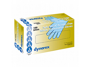 Safe-Touch Blue Nitrile Exam Glove