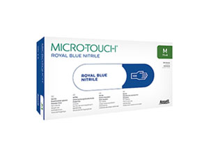 Ansell Micro-Touch Royal Blue Nitrile Gloves
