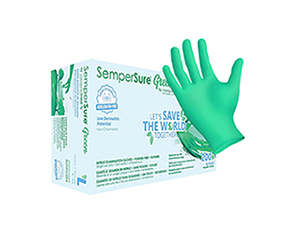 SemperSure Green Low Derm, Nitrile Exam Glove