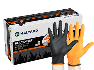 HALYARD BLACK-FIRE Nitrile Gloves