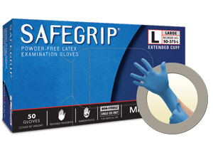 SAFEGRIP PowderFree LATEX Exam Gloves