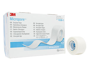 MacGill  3M Micropore Paper Tape, 1/2 x 10 Yards, 24 Rolls Per Box