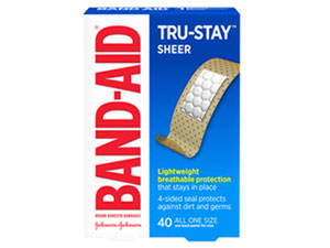 BAND-AID Tru-Stay Bandage, Sheer