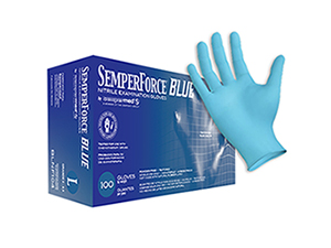 Sempermed SemperForce Blue Nitrile Gloves