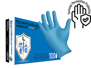 SemperShield Extended Cuff Nitrile Gloves 