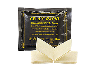Celox Rapid Hemostatic Gauze