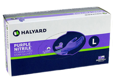 Halyard PURPLE Nitrile Gloves