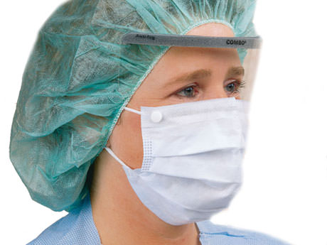 surgical mask with eye shield surgical mask with eye shield