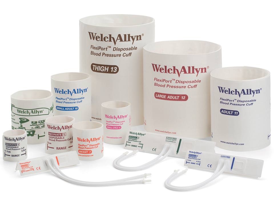 Welch Allyn FlexiPort Blood Pressure Cuff; Size-08 Small Child, Soft D