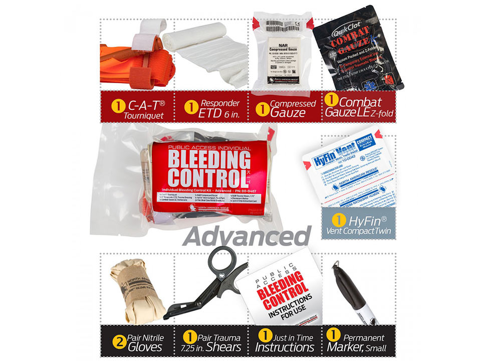 Public Access Bleeding Control Kits