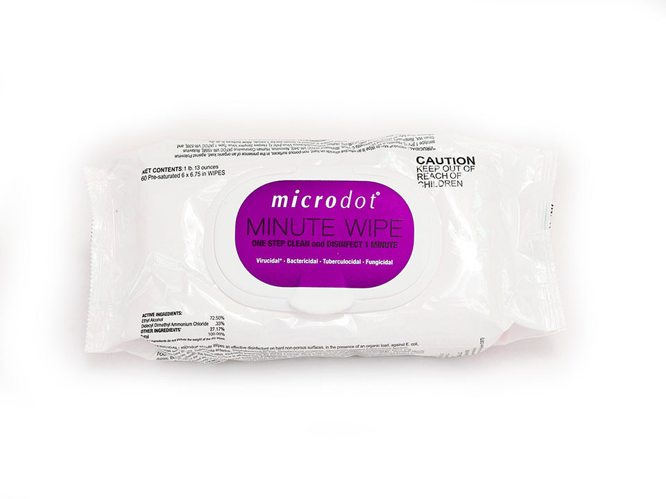Microdot Minute Wipe Flat Pack LifeAssist