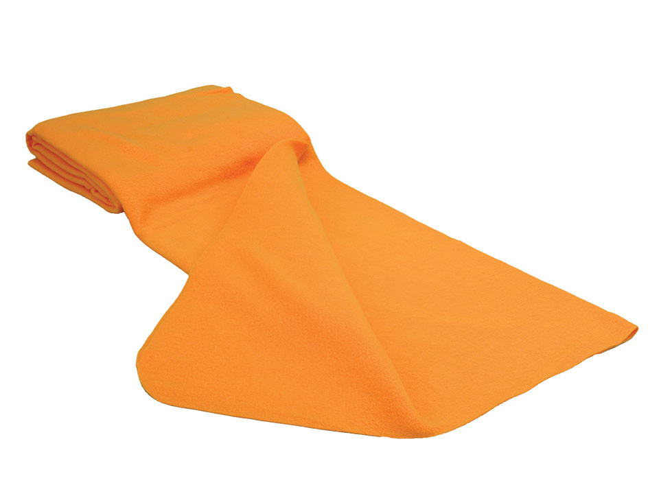 TAYLOR Orange Economy Polar Fleece Blanket
