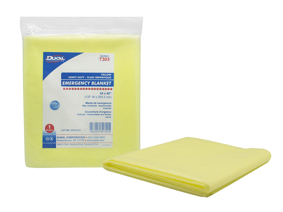 DUKAL Yellow Emergency Blanket