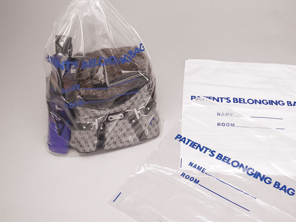 Patient Belonging Bags