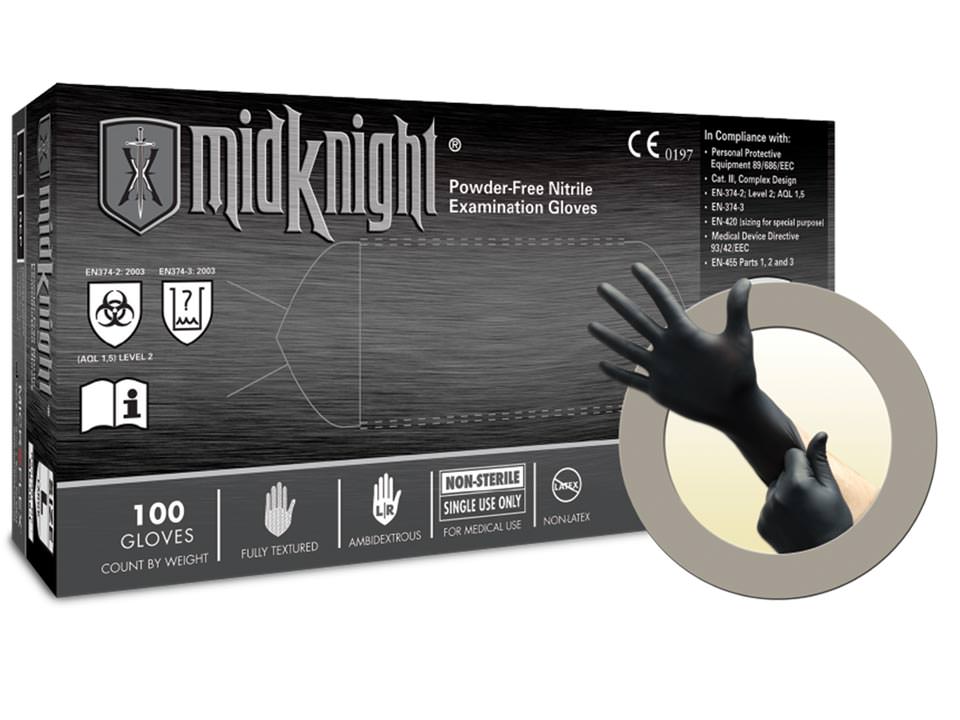 MIDKNIGHT PowderFree NITRILE Exam Gloves