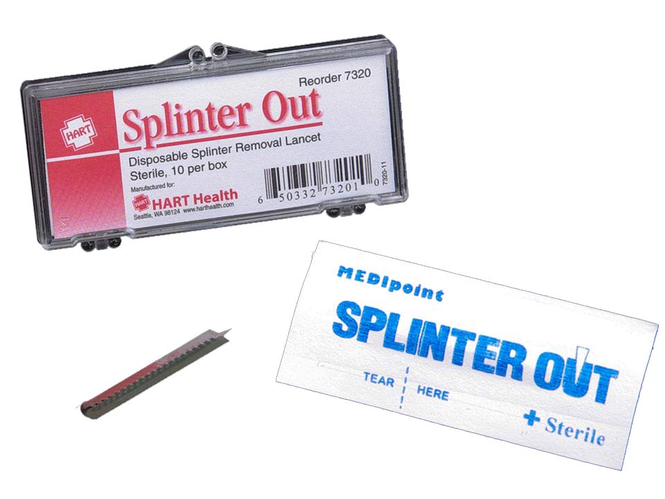 SPLINTER OUT Sterile Splinter Removers