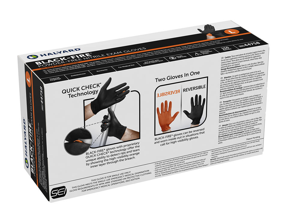 BLACKFIRE PowderFree Nitrile Exam Gloves