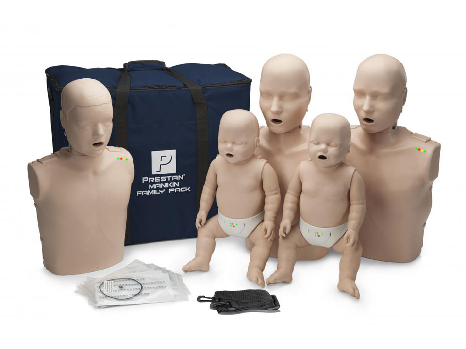 w/o CPR monitor Prestan Products Prestan Adult Medium Skin CPR-AED Training Manikins 4-Pack w/o CPR monitor Prestan Products Prestan Adult Medium Skin CPR-AED Training Manikins 4-Pack