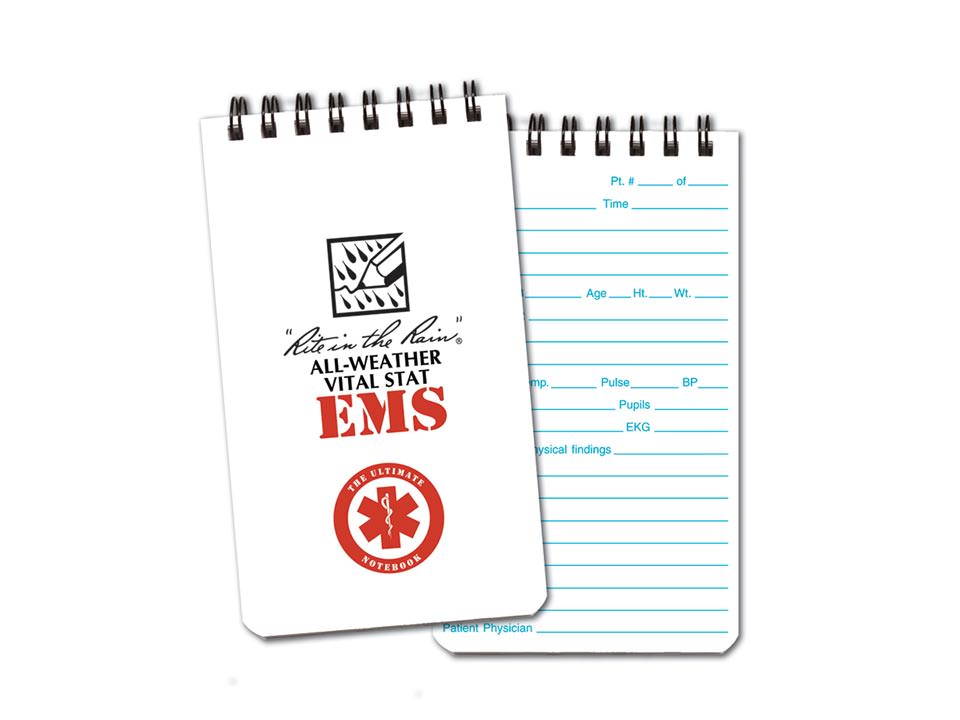 Rite in the Rain Vital Stats EMS Notebook