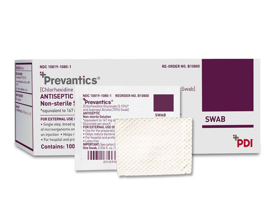 PREVANTICS Swab (formerly CHLORASCRUB)