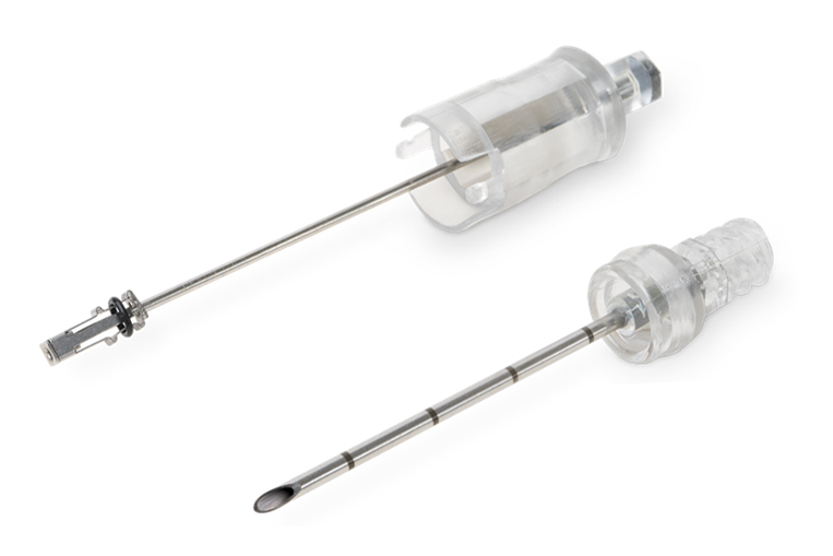 BD Intraosseous catheter and passive needle safety tip